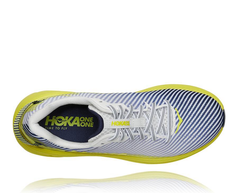 Hoka One One Rincon 2 Löparskor Herr - Vita/Blå - XVEAM-3142